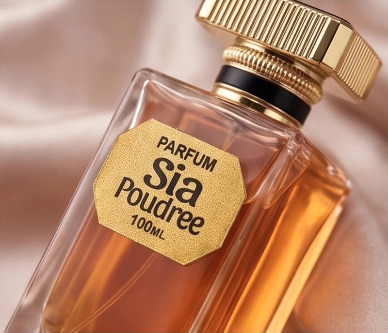 Sia Poudree perfume, for women powdery musk fragrance 4 Sia Poudree fragrance notes featuring white jasmine, Bulgarian rose, and powdery musk