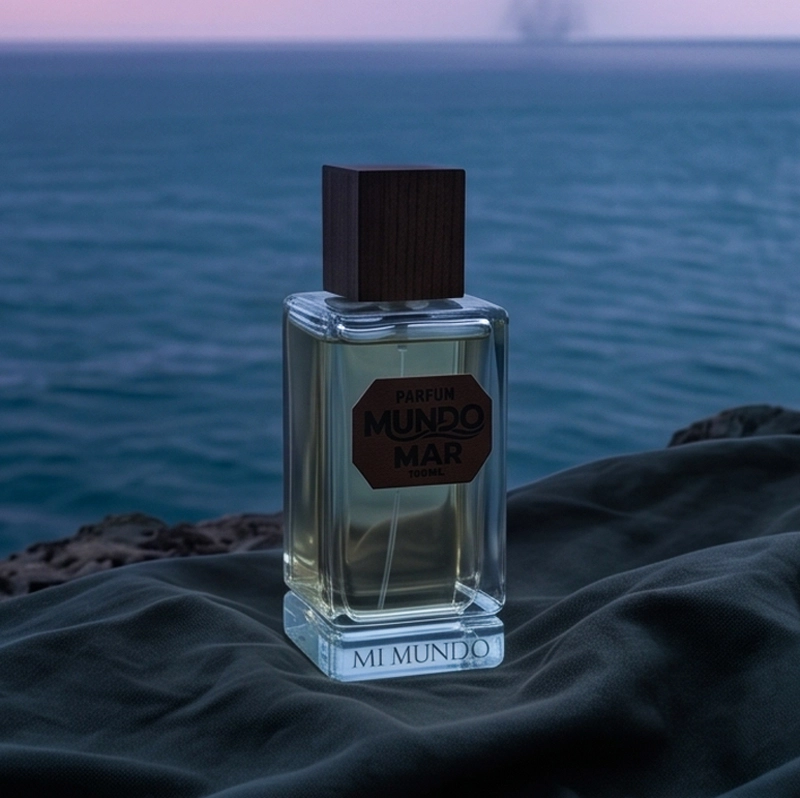 Mundomar Perfume: The Ultimate Intense Aquatic Luxury Fragrance 3 Mundomar fragrance notes featuring sea salt, seaweed, and ambergris