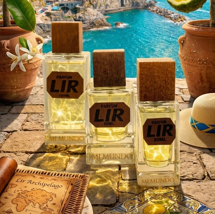 Lir Perfume: The Ultimate Fresh Citrus & Amber Luxury Fragrance 6 Lir fragrance ingredients featuring citron, black tea, and ginger